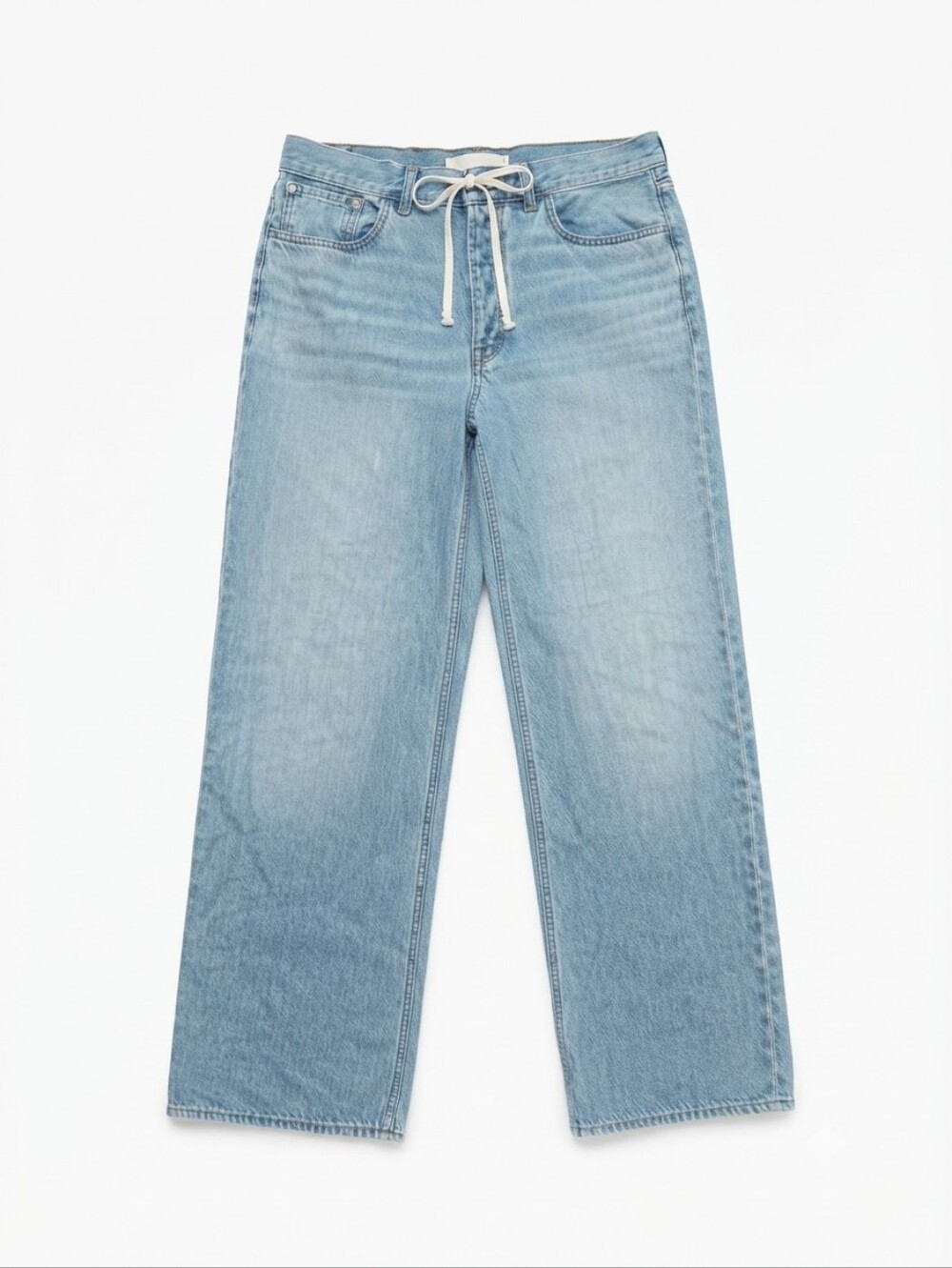 Madewell Low-Slung Baggy Jeans Light Wash Size 29 Wide Leg Button Fly